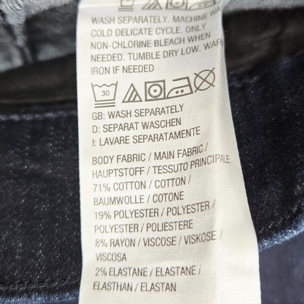 NWOT Denim & Co. Size 10 Regular Cozy Touch Slim Straight Jean Dark Wash $79 - Picture 8 of 9
